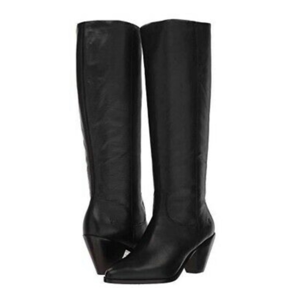 Frye Lila Tall Slouch Boot Black size 11